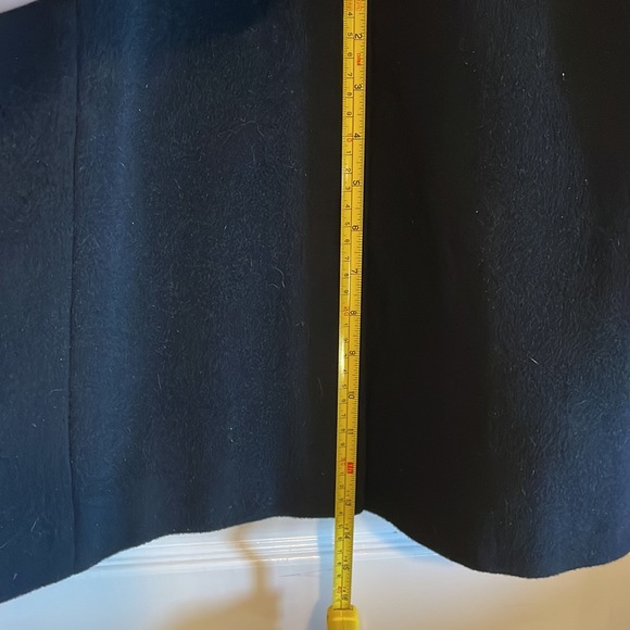 Ellen Tracy Long Black Belted Wool Wrap Coat. Women’s Size 2. - Picture 13 of 16